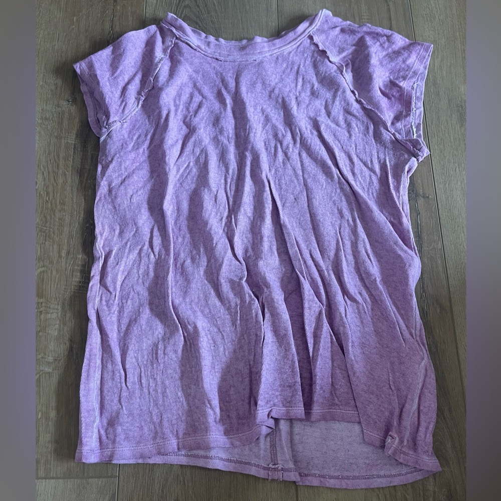 We The Free Lavender Short Sleeve Tee